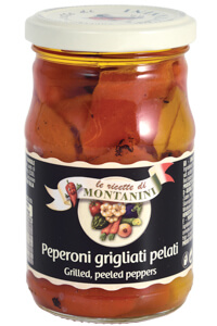 Montanini grilled peeled sweet peppers in oil