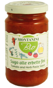 Montanini organic tomato herbs pasta sauce